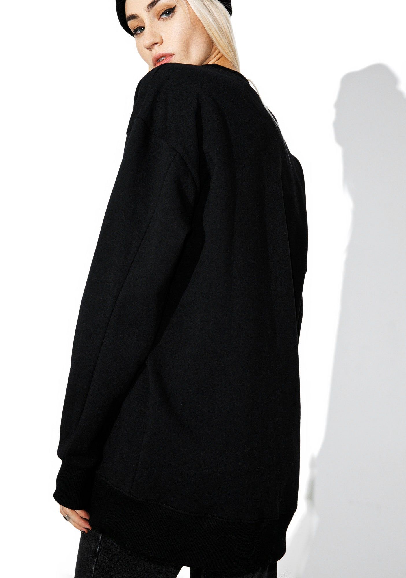 Liquid Silver Sweatshirt sold by Dolls Kill product image thumbnail 4