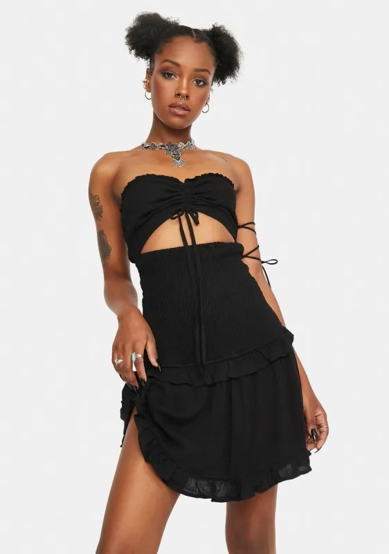 Country Road Smocked Mini Dress sold by Dolls Kill