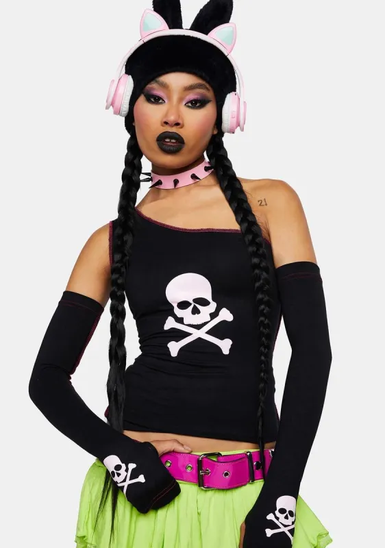Skull Baby Top sold by Dolls Kill