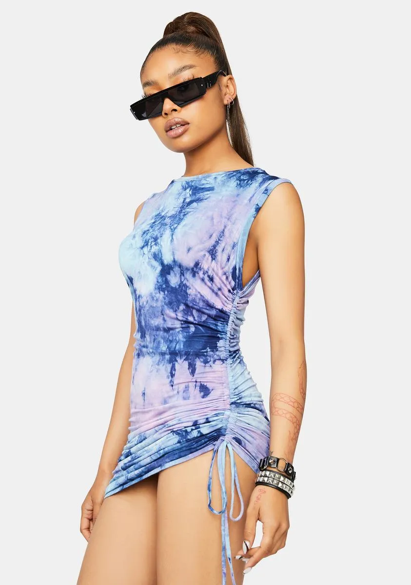 Dreams In Twilight Tie Dye Bodycon Dress sold by Dolls Kill product image thumbnail 2