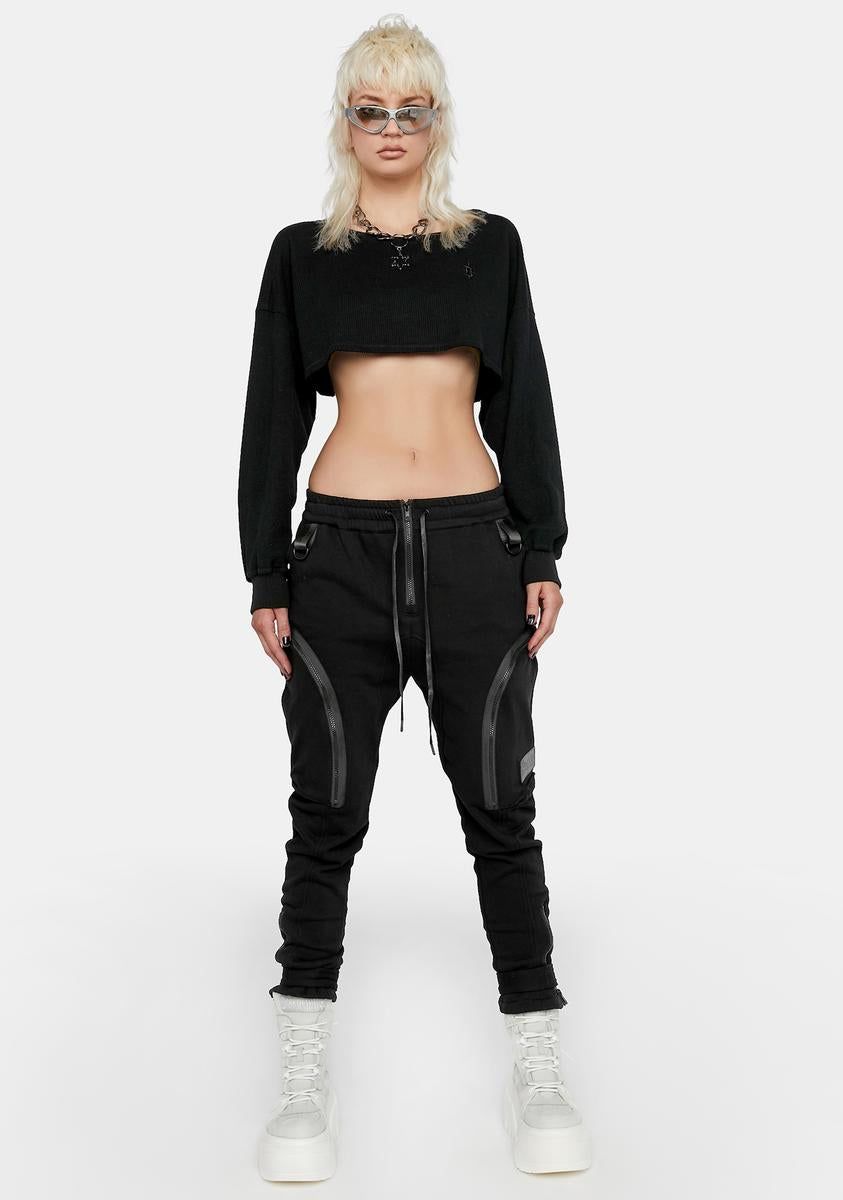 Flanger Cropped Thermal Top sold by Dolls Kill product image thumbnail 3