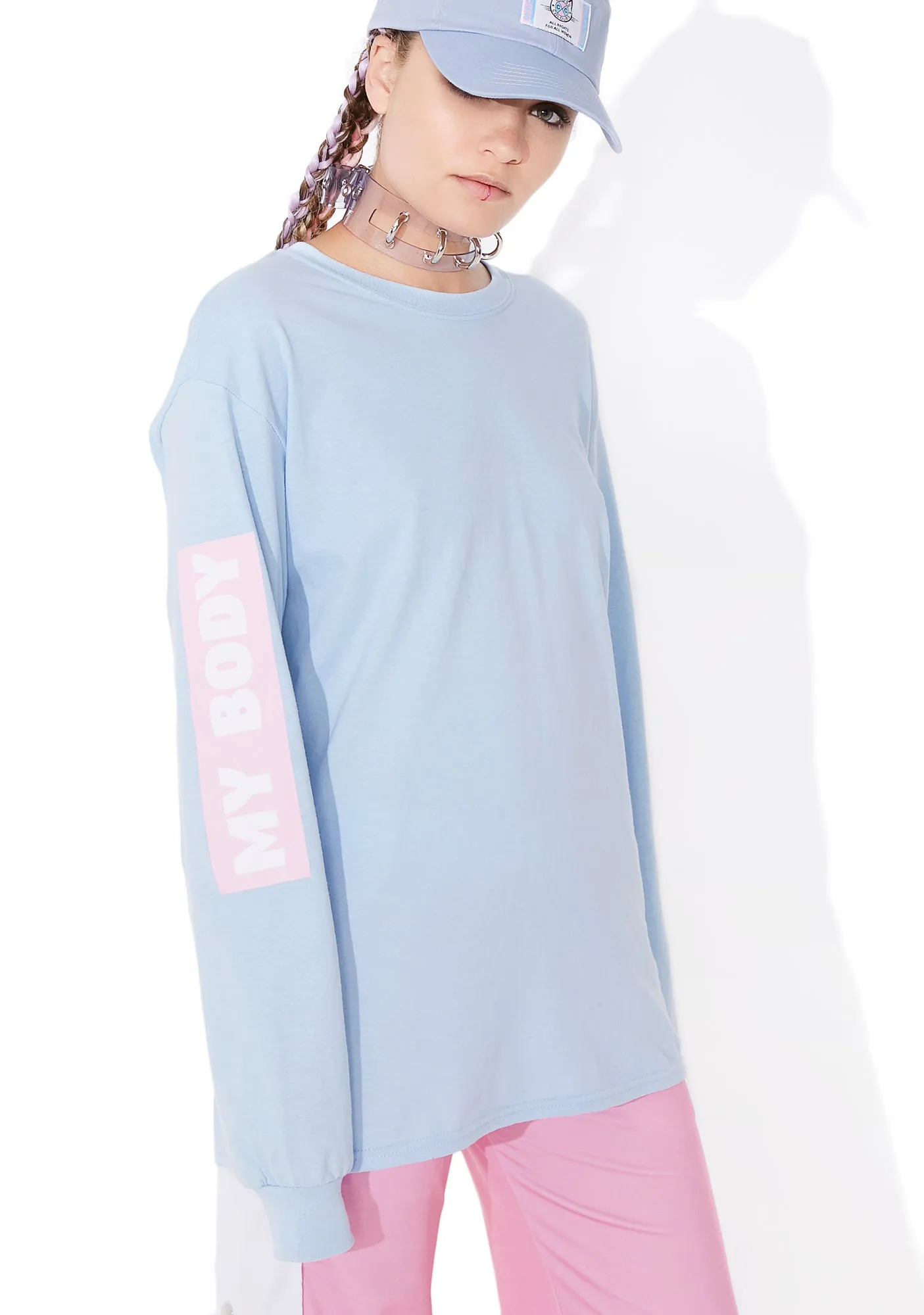 My Body My Choice Long Sleeve Tee sold by Dolls Kill product image thumbnail 4