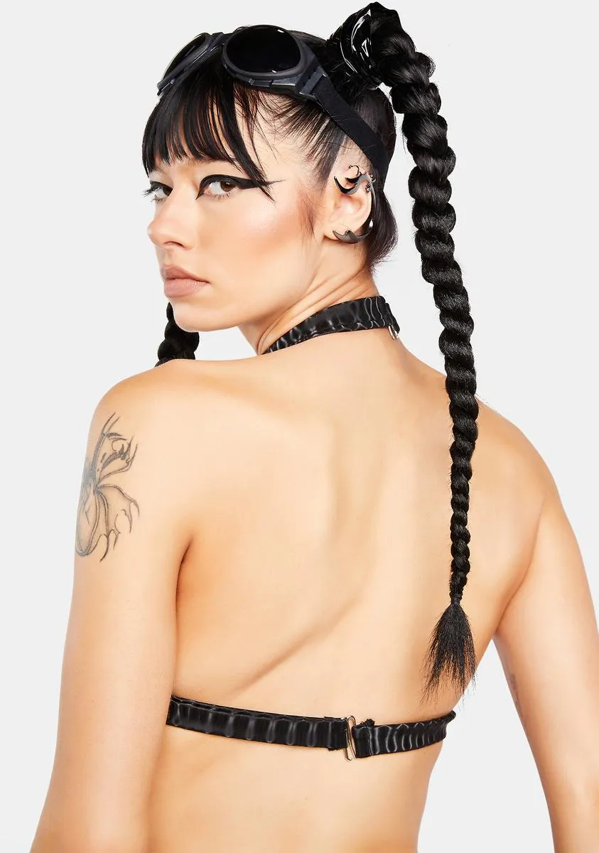 Illusion Stripe Chain Bra Top sold by Dolls Kill product image thumbnail 4