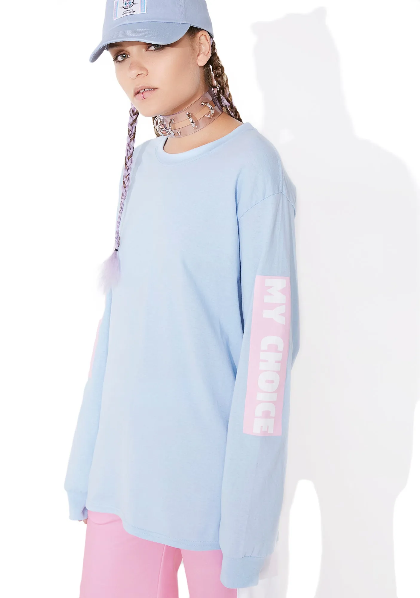 My Body My Choice Long Sleeve Tee sold by Dolls Kill product image thumbnail 3