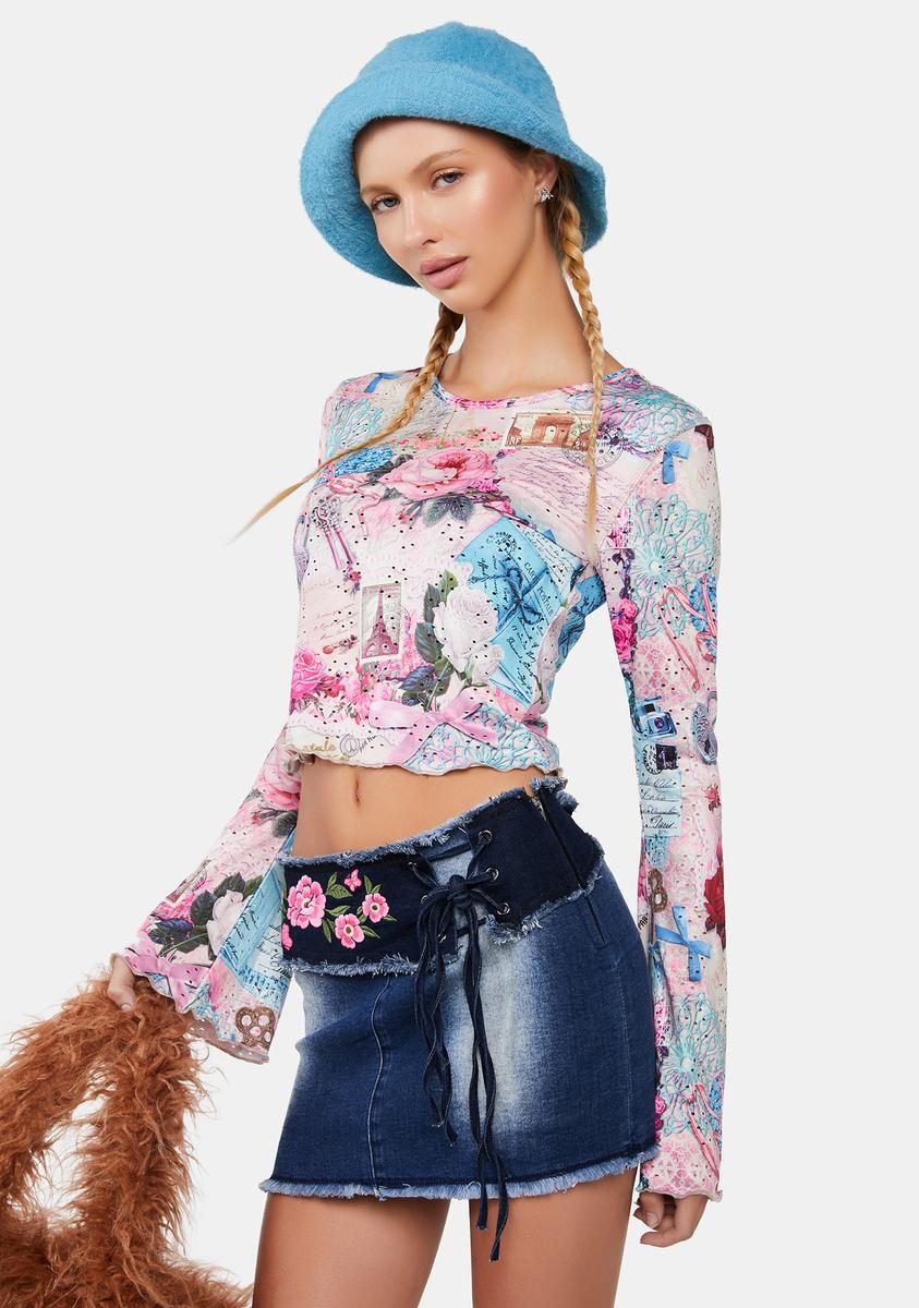 Picture Perfect Summer Crop Top sold by Dolls Kill product image thumbnail 2