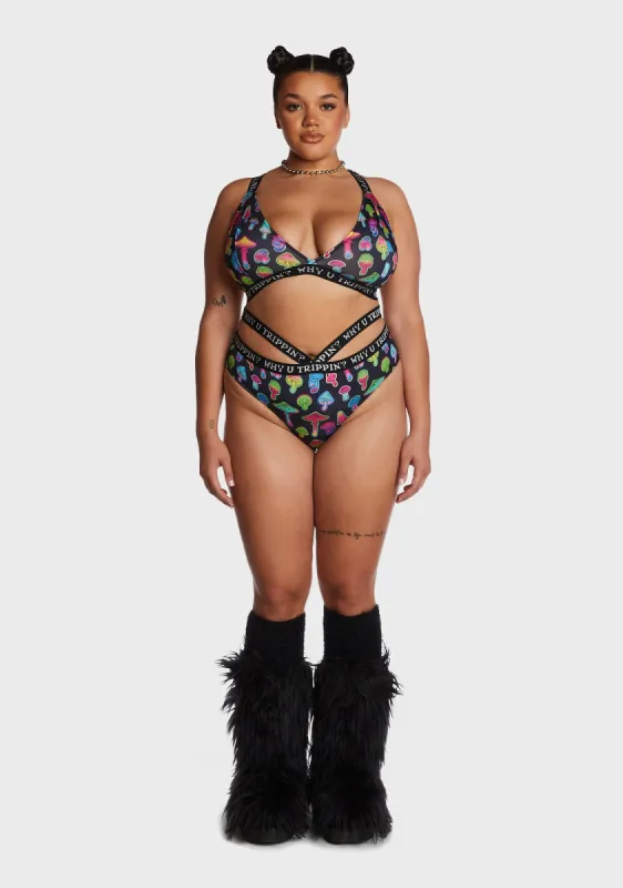 Plus Mystic Mirage Lingerie Set made by Dolls Kill