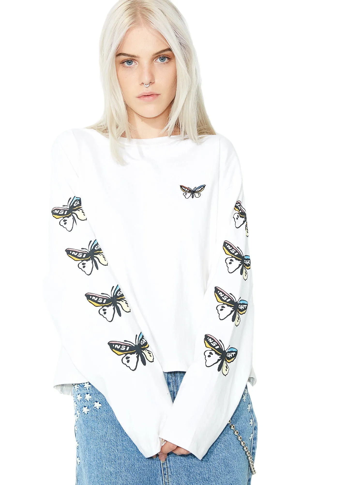 Crazy Town Arm Print Long Sleeve sold by Dolls Kill