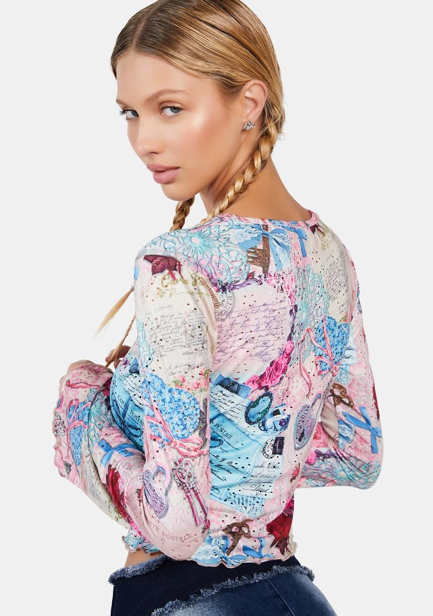 Picture Perfect Summer Crop Top sold by Dolls Kill product image thumbnail 4