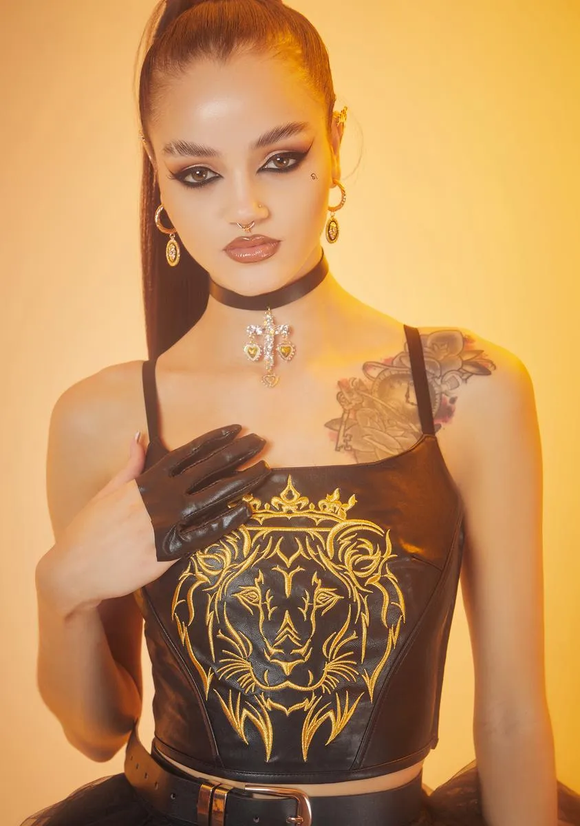 Put My Crown On Corset Top sold by Dolls Kill