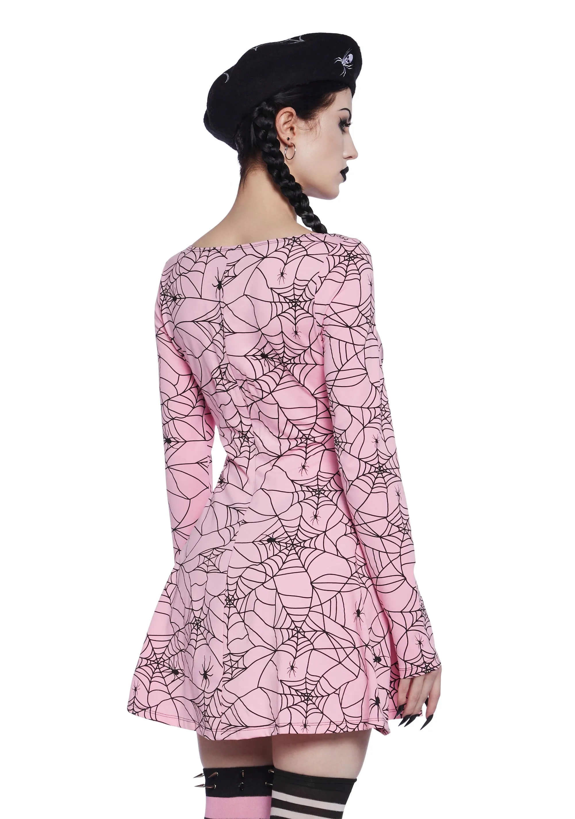 Webbed Whimsy Mini Dress sold by Dolls Kill product image thumbnail 4