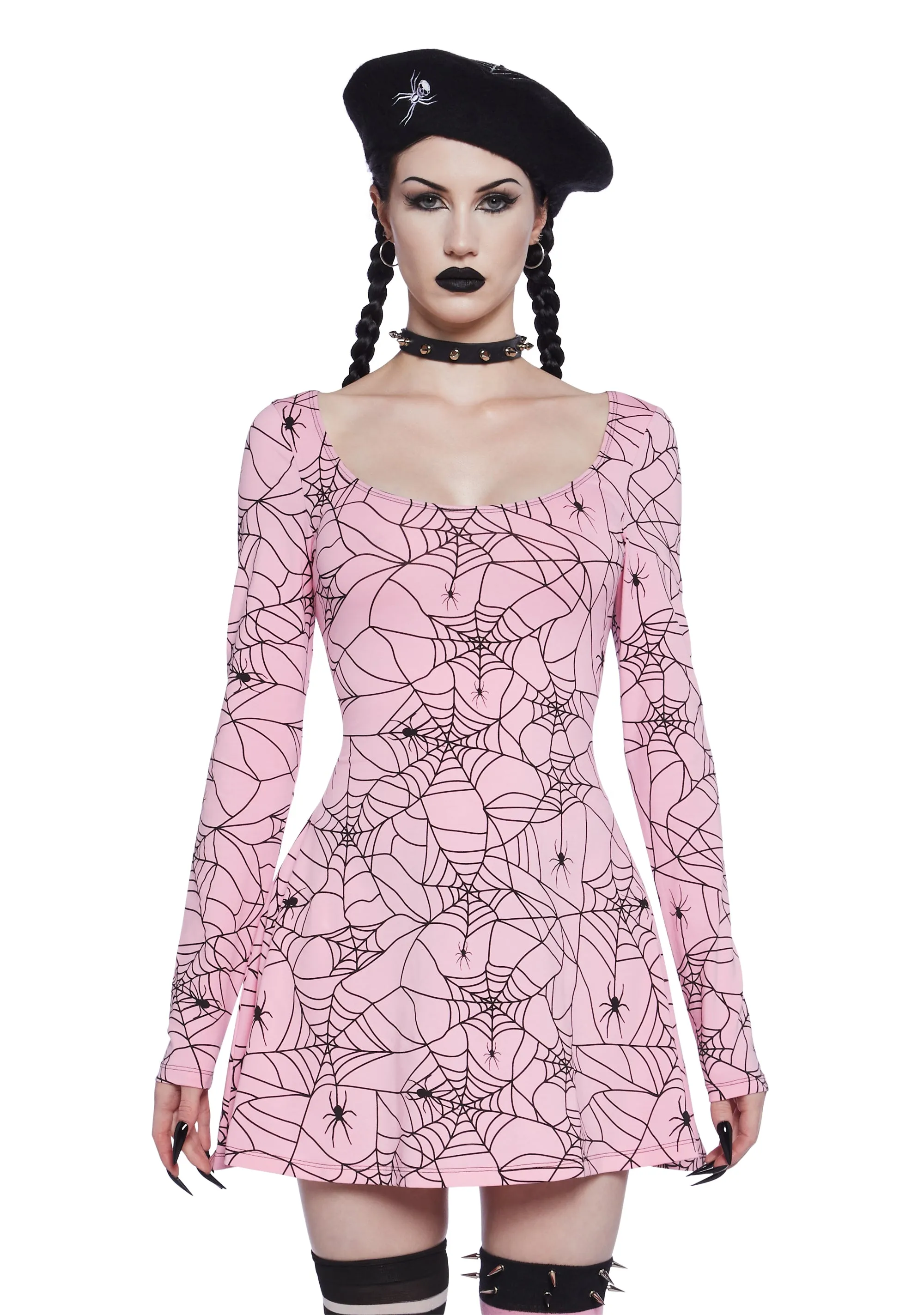 Webbed Whimsy Mini Dress sold by Dolls Kill