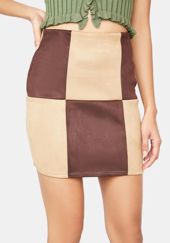 Scotch Mixed Emotions Colorblock Mini Skirt sold by Dolls Kill