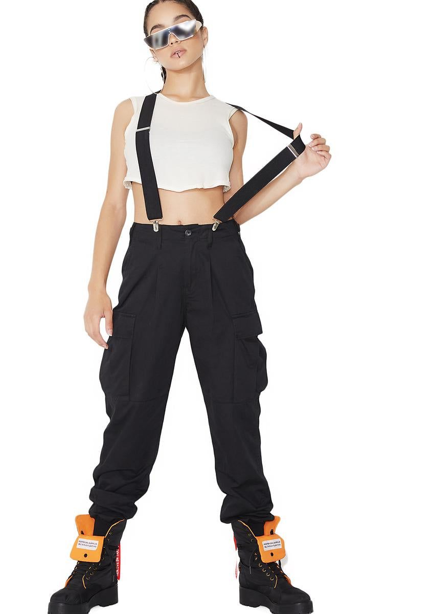 Mind Ya Bizness Suspender Cargo Pants sold by Dolls Kill product image thumbnail 4
