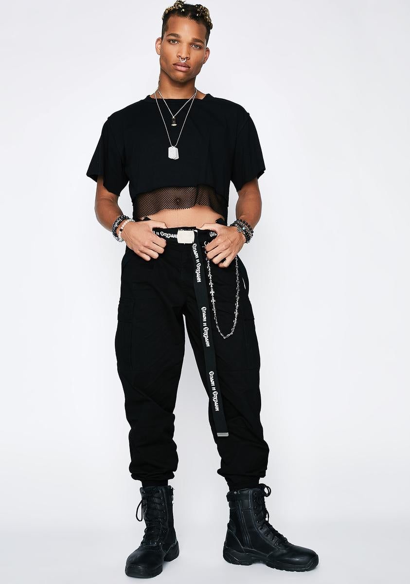 Mind Ya Bizness Suspender Cargo Pants sold by Dolls Kill product image thumbnail 2
