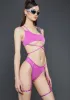 Fuchsia Better Than The Hype Lingerie Set sold by Dolls Kill
