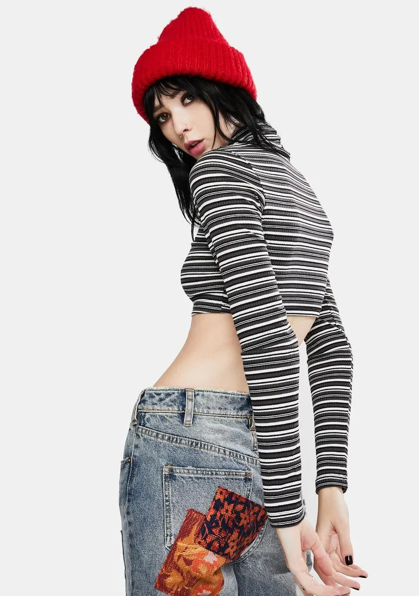 Moeena Striped Crop Top sold by Dolls Kill product image thumbnail 4