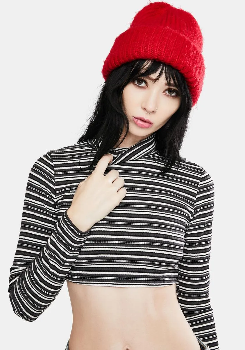 Moeena Striped Crop Top sold by Dolls Kill