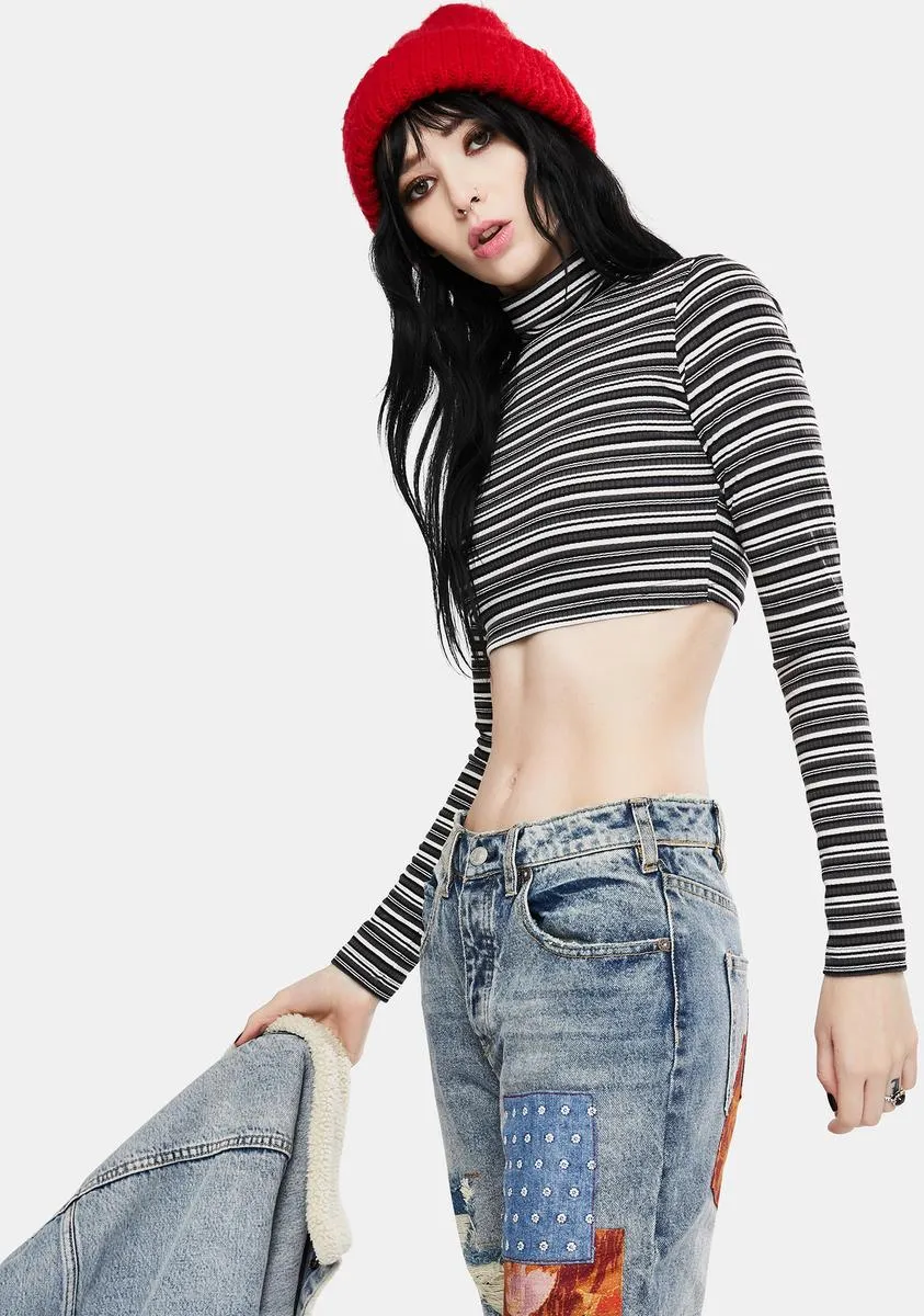 Moeena Striped Crop Top sold by Dolls Kill product image thumbnail 2