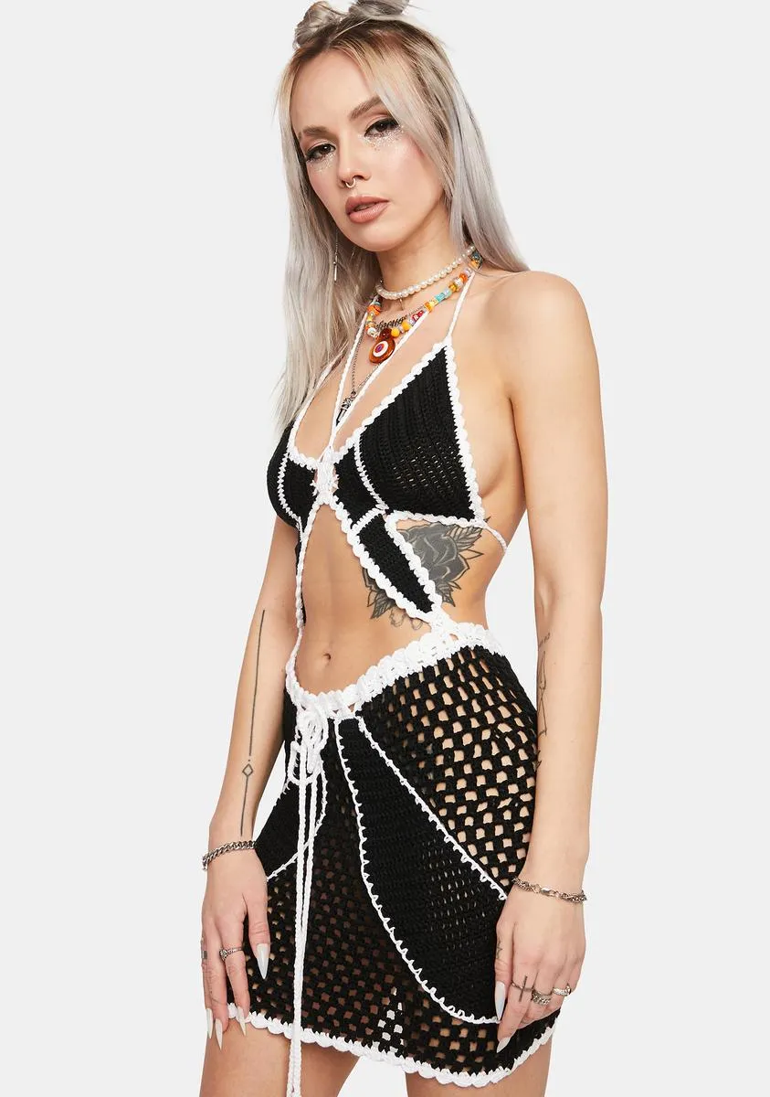 Bye Bye Drama Crochet Dress sold by Dolls Kill product image thumbnail 2