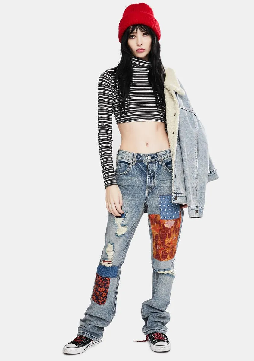 Moeena Striped Crop Top sold by Dolls Kill product image thumbnail 3