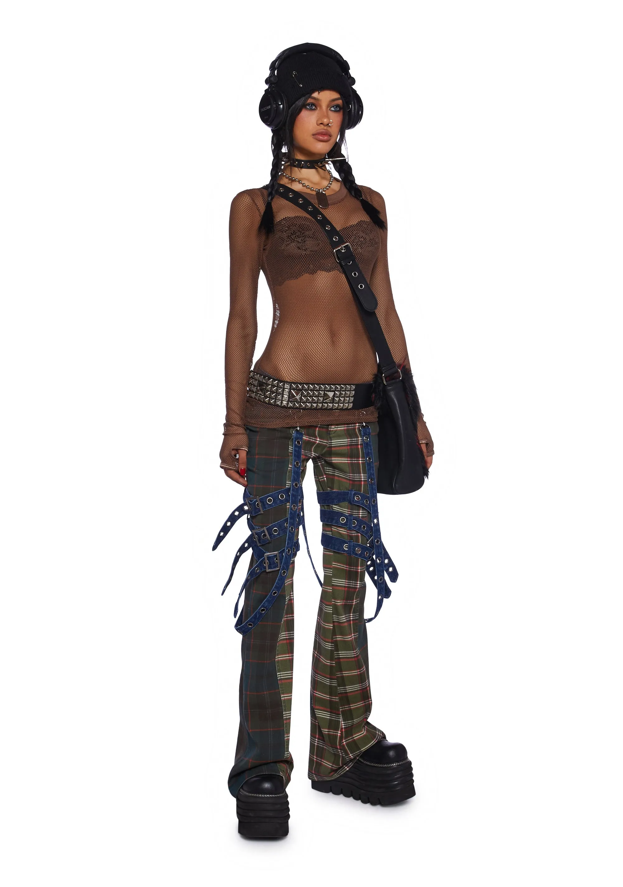 See Thru Me Fishnet Top - Brown sold by Dolls Kill product image thumbnail 2