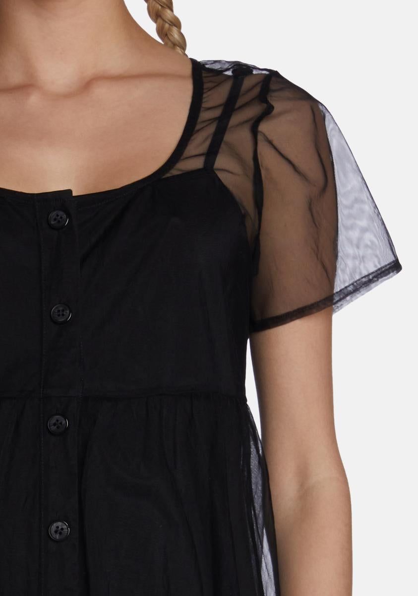 Dreams Become Reality Babydoll Dress sold by Dolls Kill product image thumbnail 2