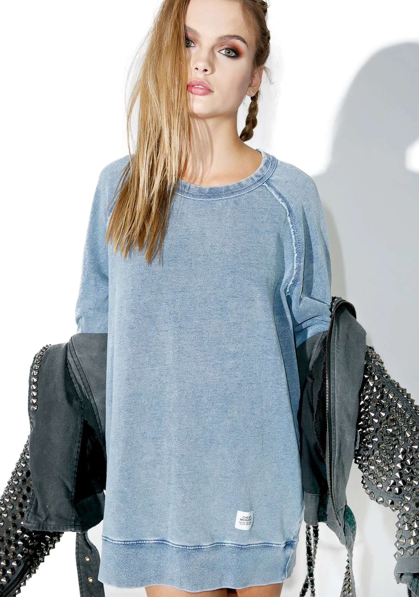 Rules Denim Sweatshirt sold by Dolls Kill product image thumbnail 5