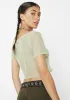 Sage Behind The Scenes Crop Top sold by Dolls Kill