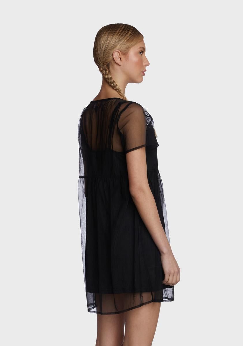 Dreams Become Reality Babydoll Dress sold by Dolls Kill product image thumbnail 4