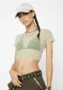 Sage Behind The Scenes Crop Top sold by Dolls Kill