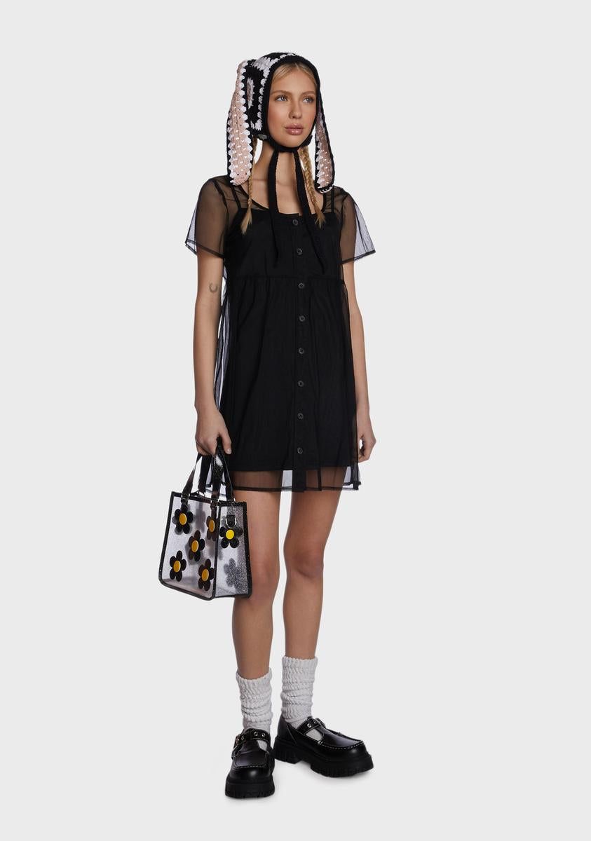 Dreams Become Reality Babydoll Dress sold by Dolls Kill product image thumbnail 5