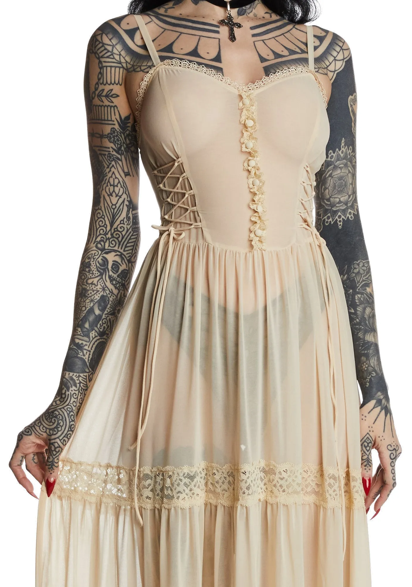 Starless Sky Maxi Dress sold by Dolls Kill product image thumbnail 2