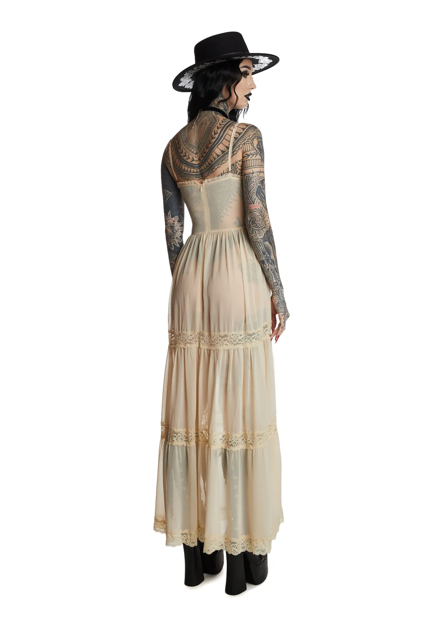 Starless Sky Maxi Dress sold by Dolls Kill product image thumbnail 4