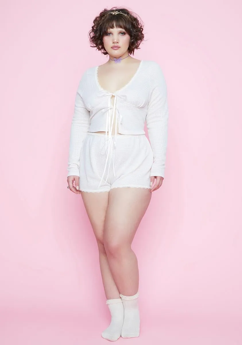 This Bridge Over Water Waffle Knit Lounge Set sold by Dolls Kill product image thumbnail 3