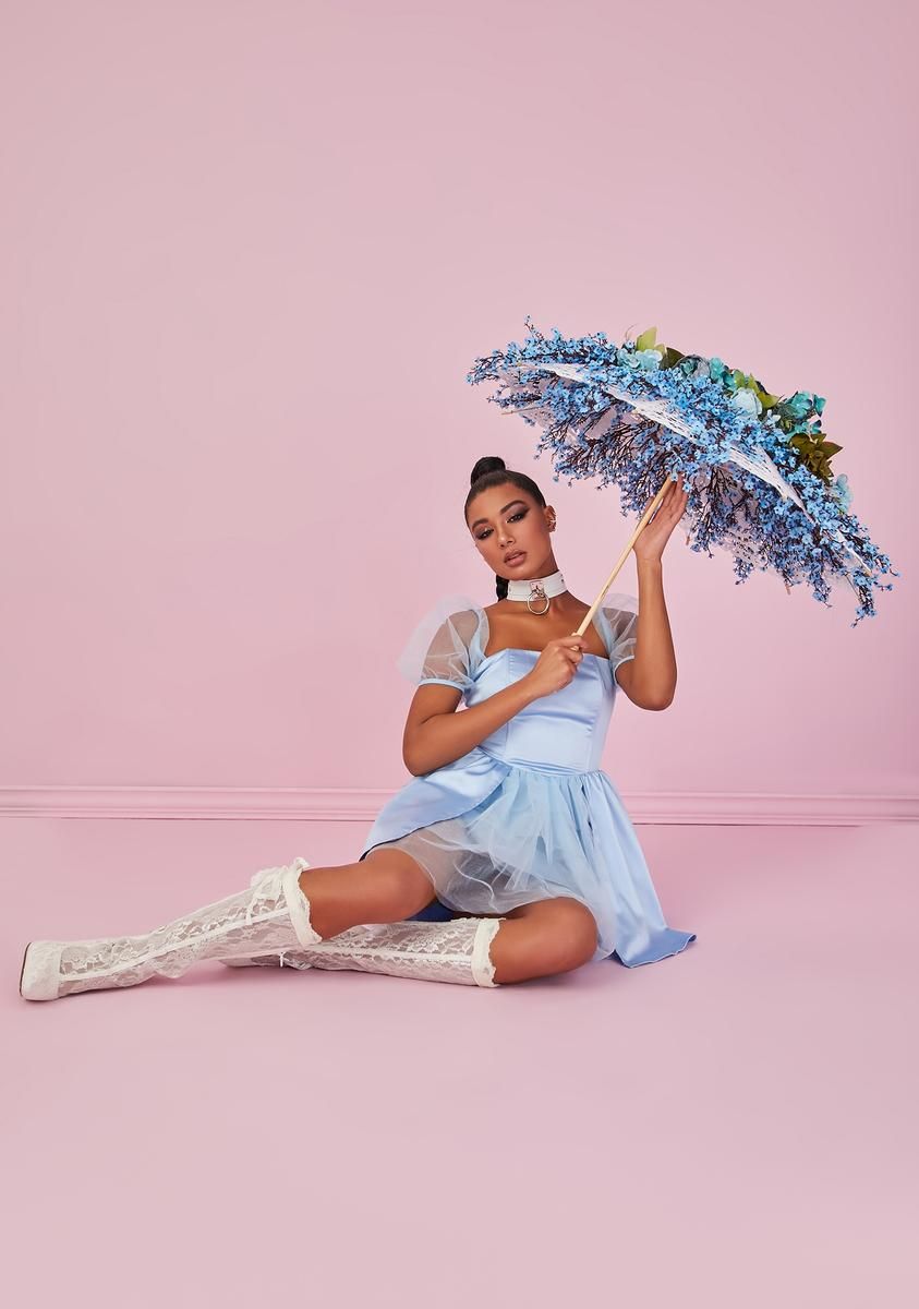 Got You Babe Satin Mini Dress sold by Dolls Kill product image thumbnail 3