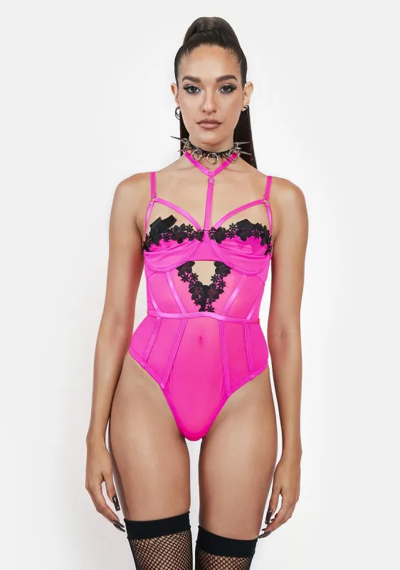 Sugar Coated Seduction Sheer Teddy sold by Dolls Kill