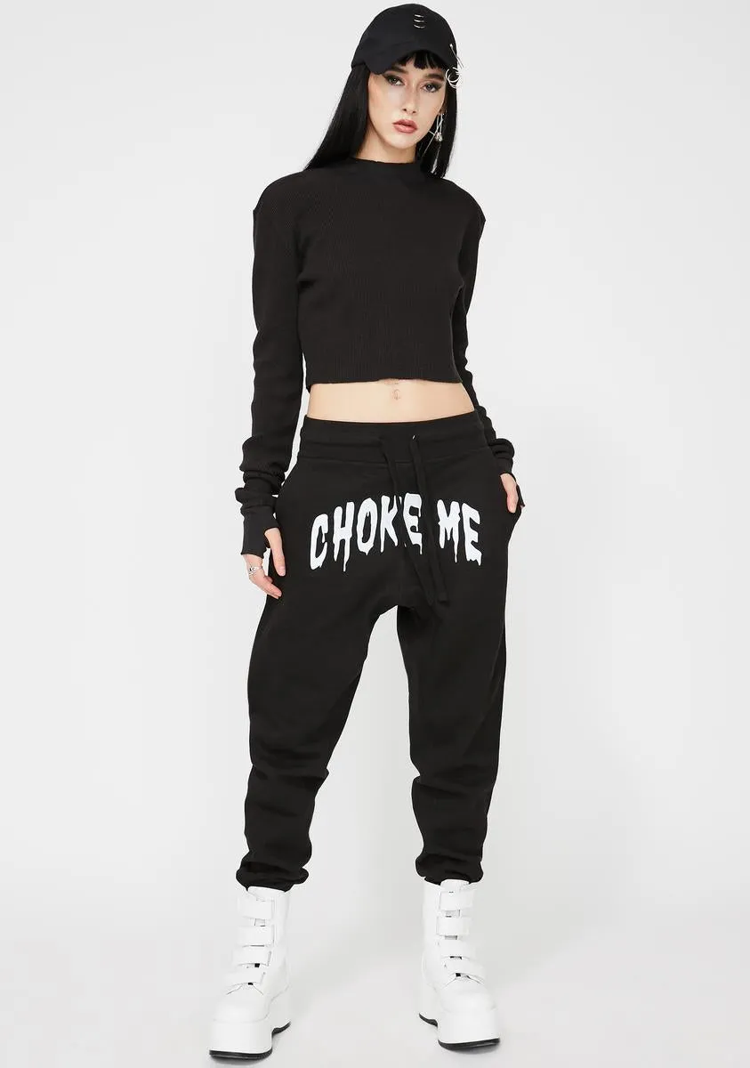 Choke Me Jogger Sweatpants sold by Dolls Kill product image thumbnail 3