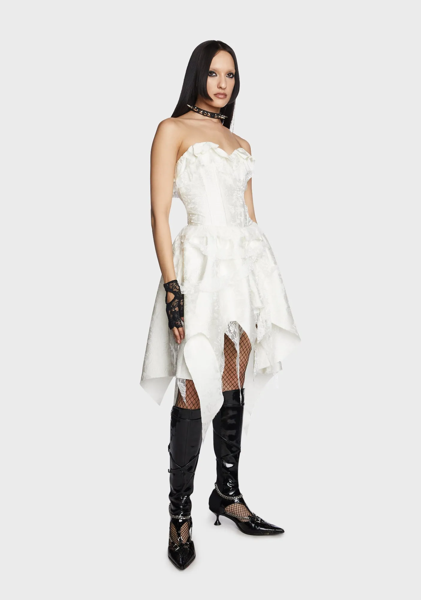 Ruffled Mini Dress sold by Dolls Kill product image thumbnail 4