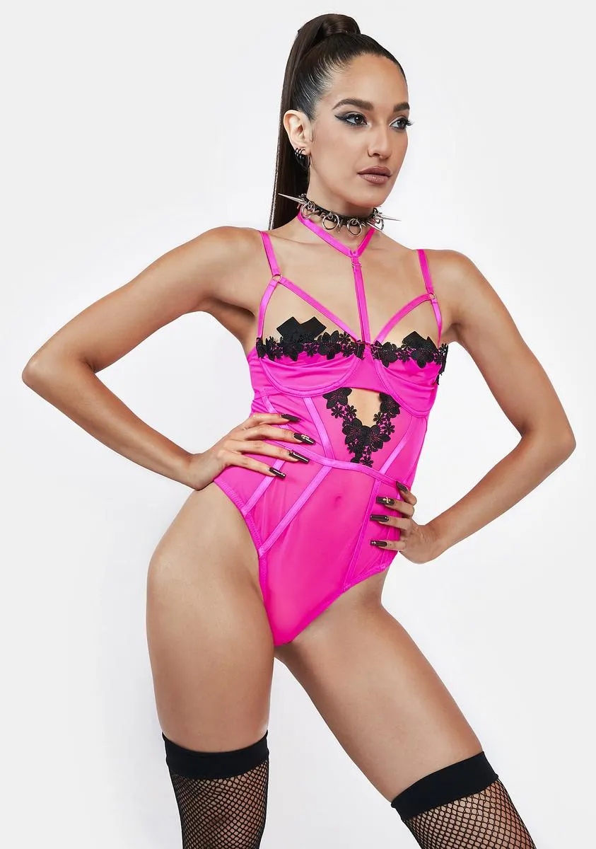 Sugar Coated Seduction Sheer Teddy sold by Dolls Kill product image thumbnail 2