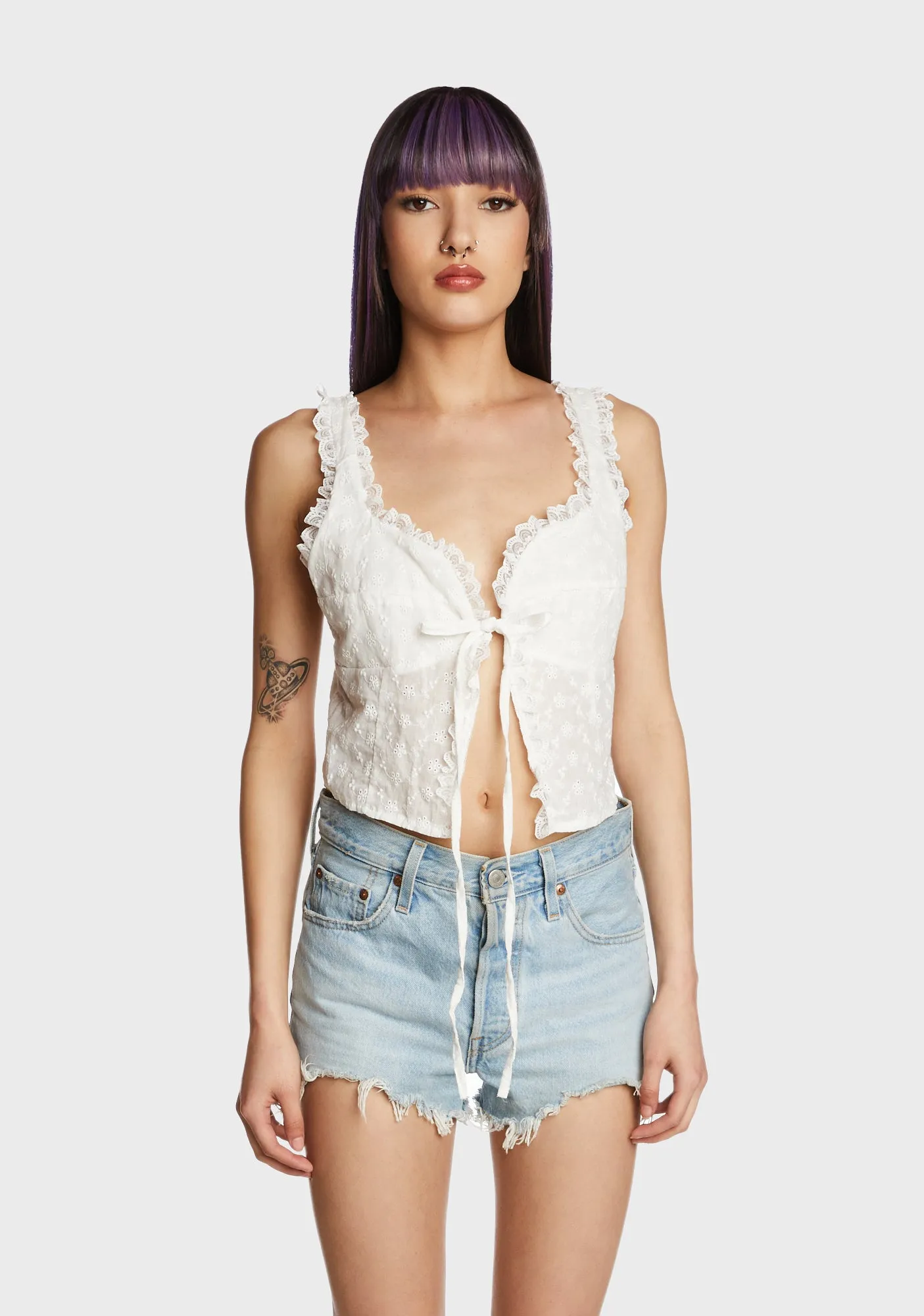 Intricate Matter Cropped Tank sold by Dolls Kill
