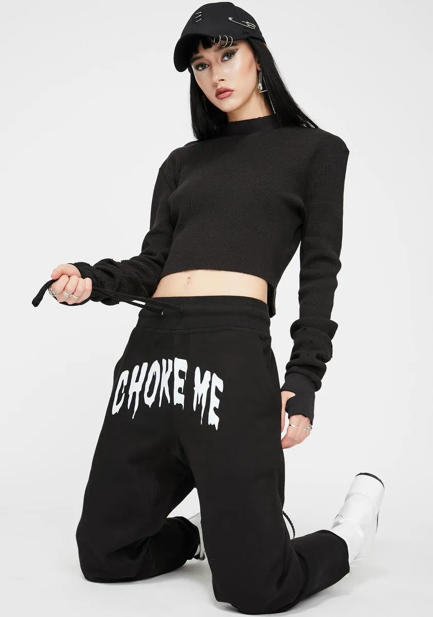 Choke Me Jogger Sweatpants sold by Dolls Kill product image thumbnail 2