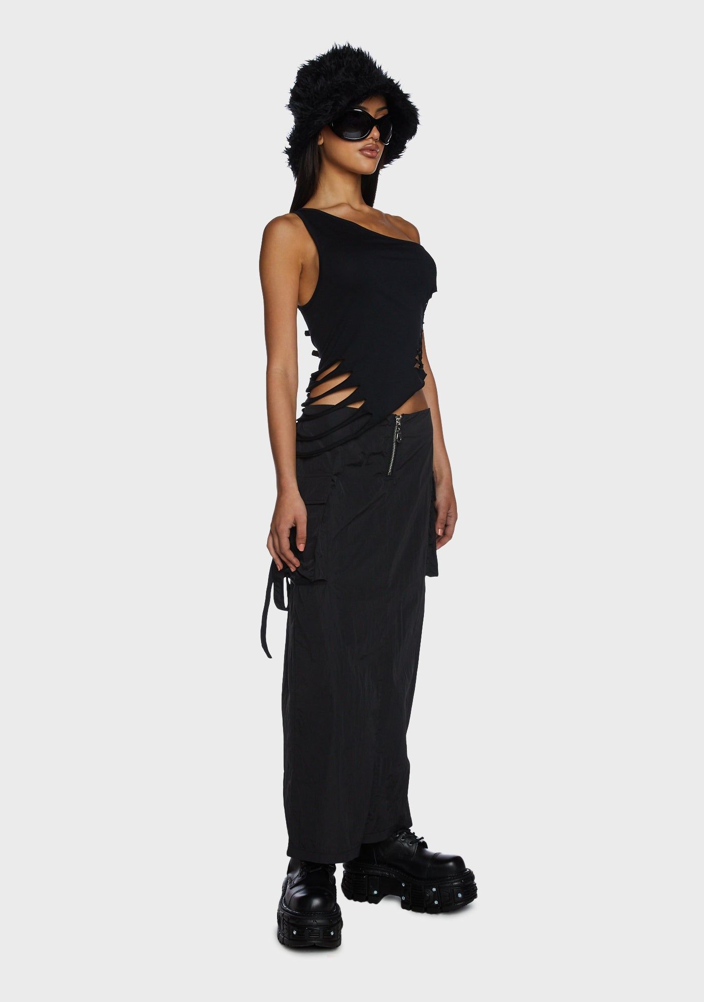 Web Slashed Vest Top sold by Dolls Kill product image thumbnail 5