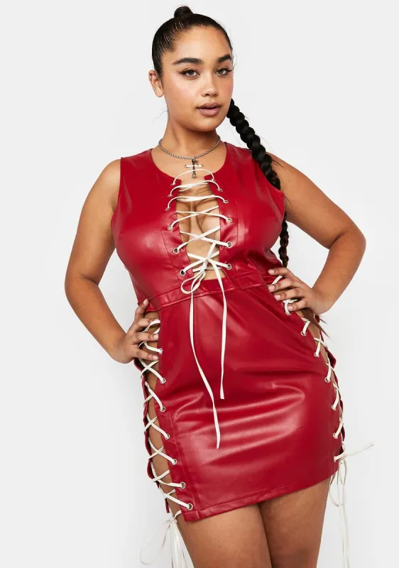 Plus Hot Caught You Staring Mini Dress sold by Dolls Kill