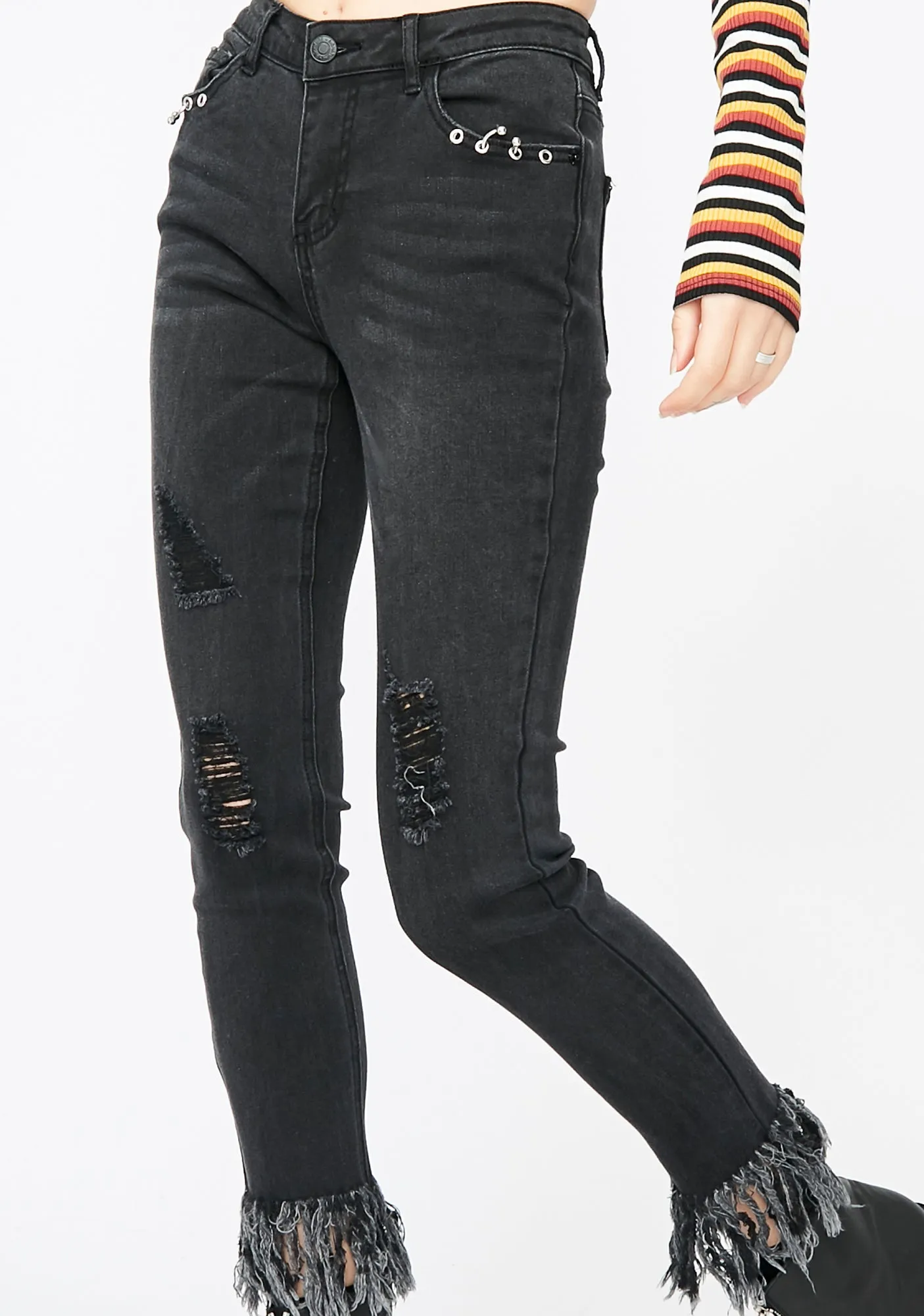 Askin For Trouble Jeans sold by Dolls Kill product image thumbnail 3