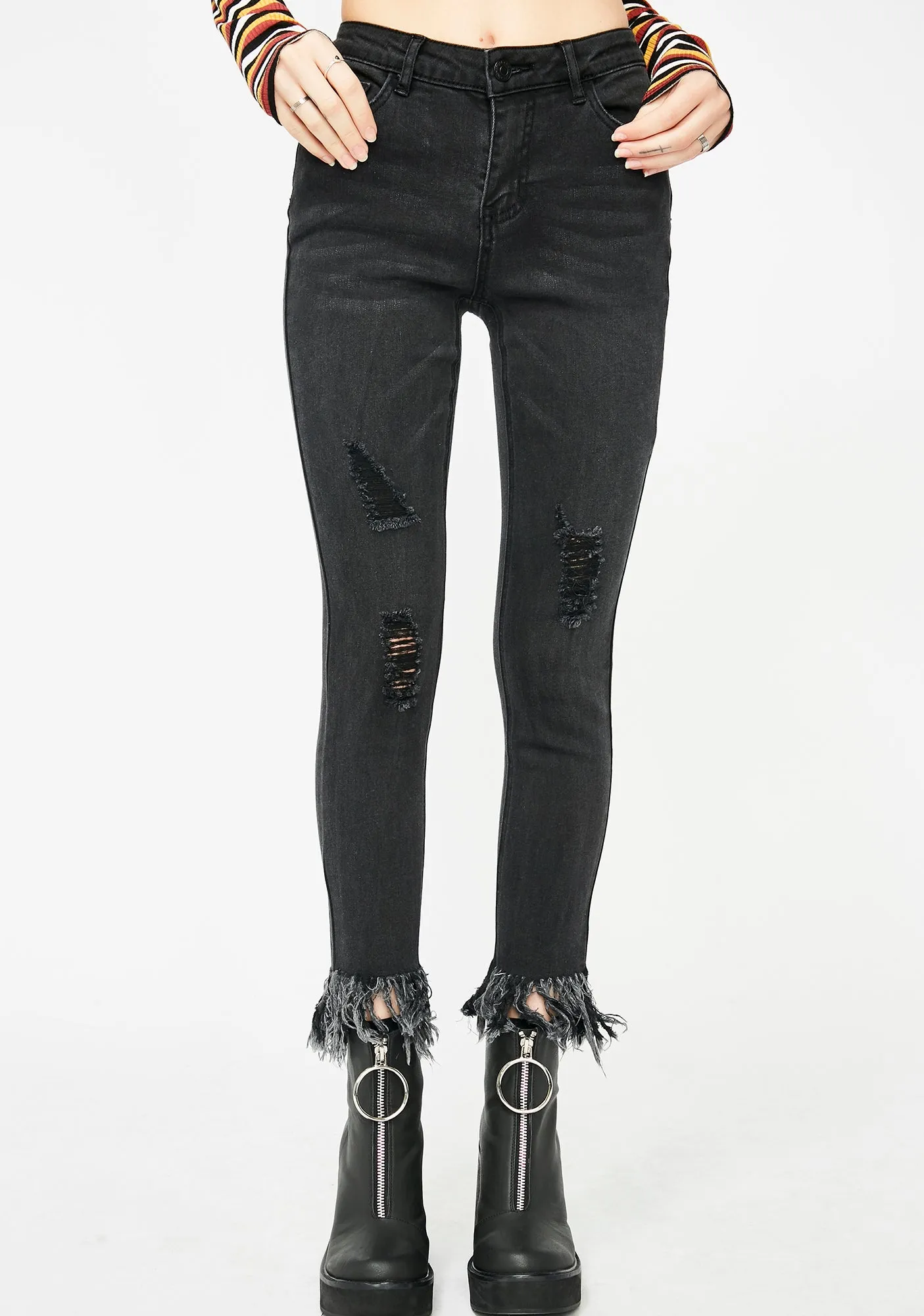 Askin For Trouble Jeans sold by Dolls Kill