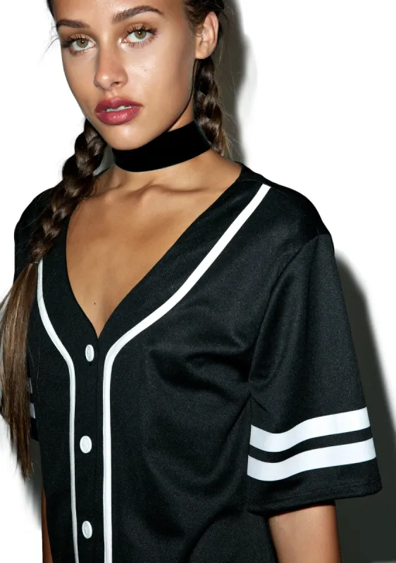 Game Over Baseball Jersey sold by Dolls Kill