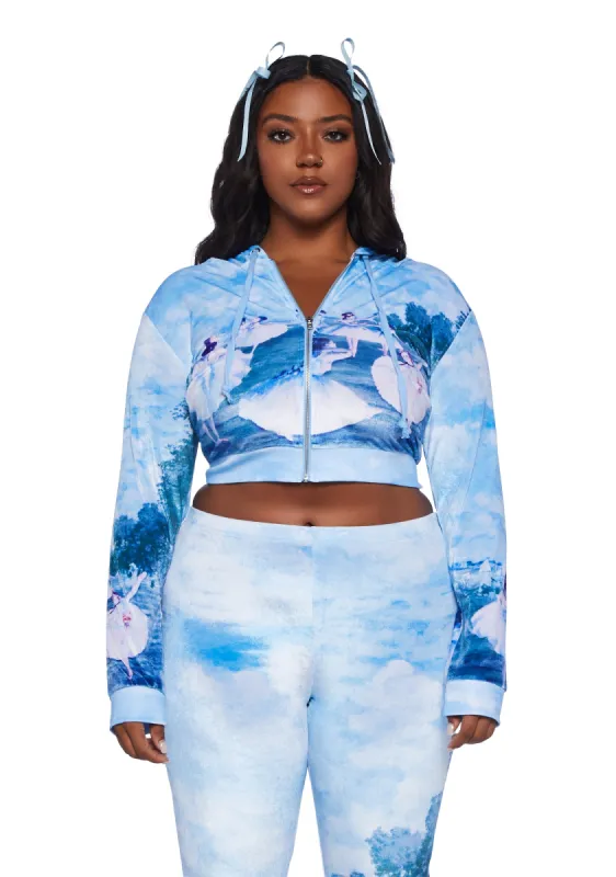 Plus Dress Rehearsal Cropped Hoodie sold by Dolls Kill