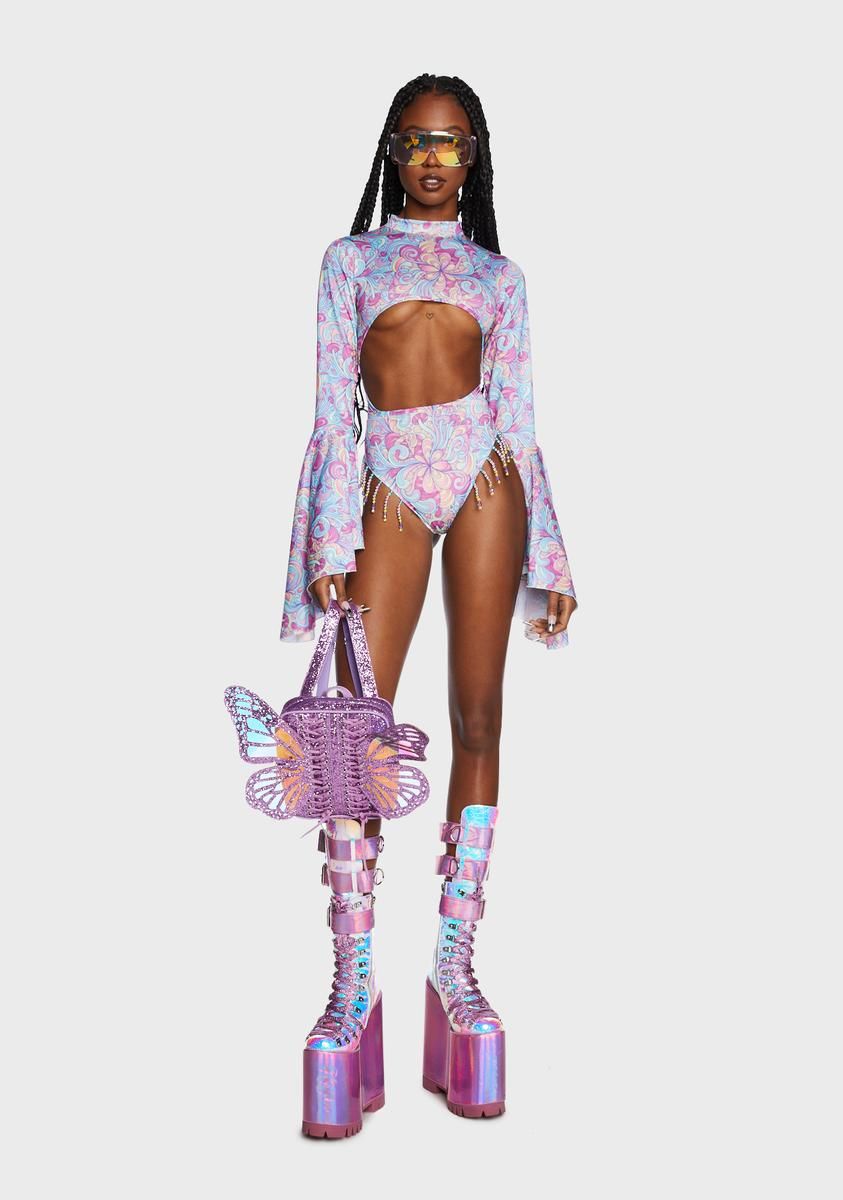 Shroom Cut-Out Bodysuit sold by Dolls Kill product image thumbnail 5