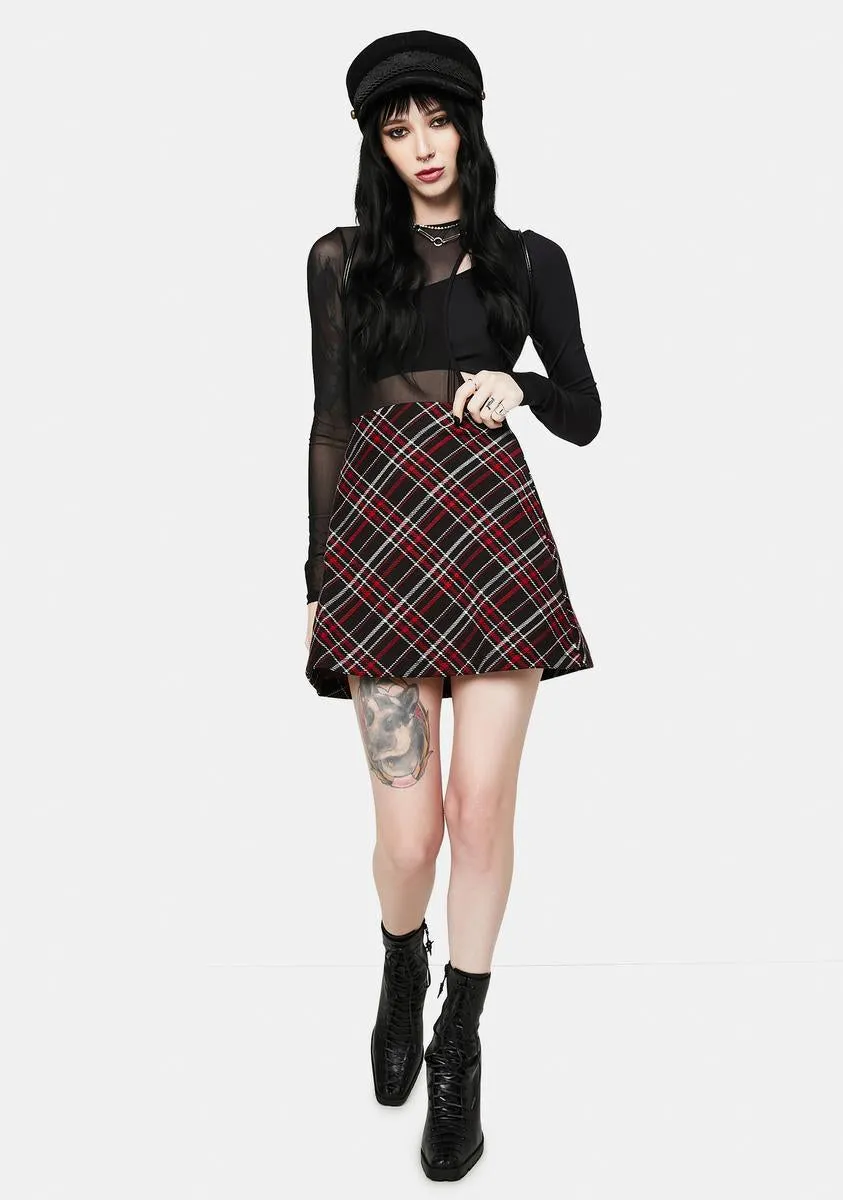 Kensington Plaid Mini Skirt sold by Dolls Kill product image thumbnail 3