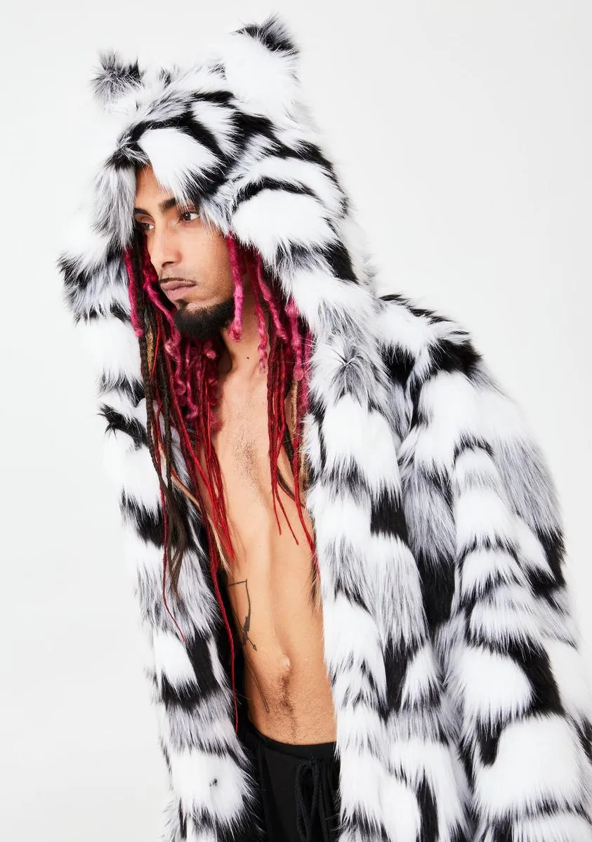 Lone Wolf Faux Fur Coat sold by Dolls Kill product image thumbnail 2